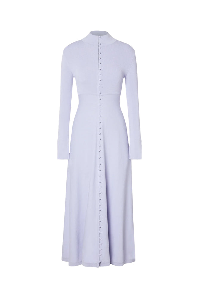 Crepe Knit Button Polo Dress Lilac by Scanlan Theodore for Hire High St. Hire Crepe Knit Button Polo Dress Lilac by Scanlan Theodore for Hire High St. Hire
