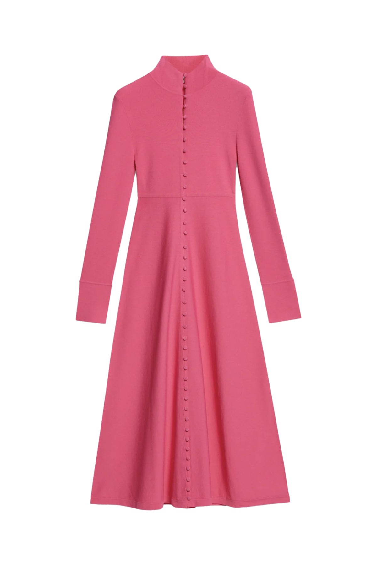 Crepe Knit Button Polo Dress Fuchsia by Scanlan Theodore for Hire High St. Hire Crepe Knit Button Polo Dress Fuchsia by Scanlan Theodore for Hire High St. Hire