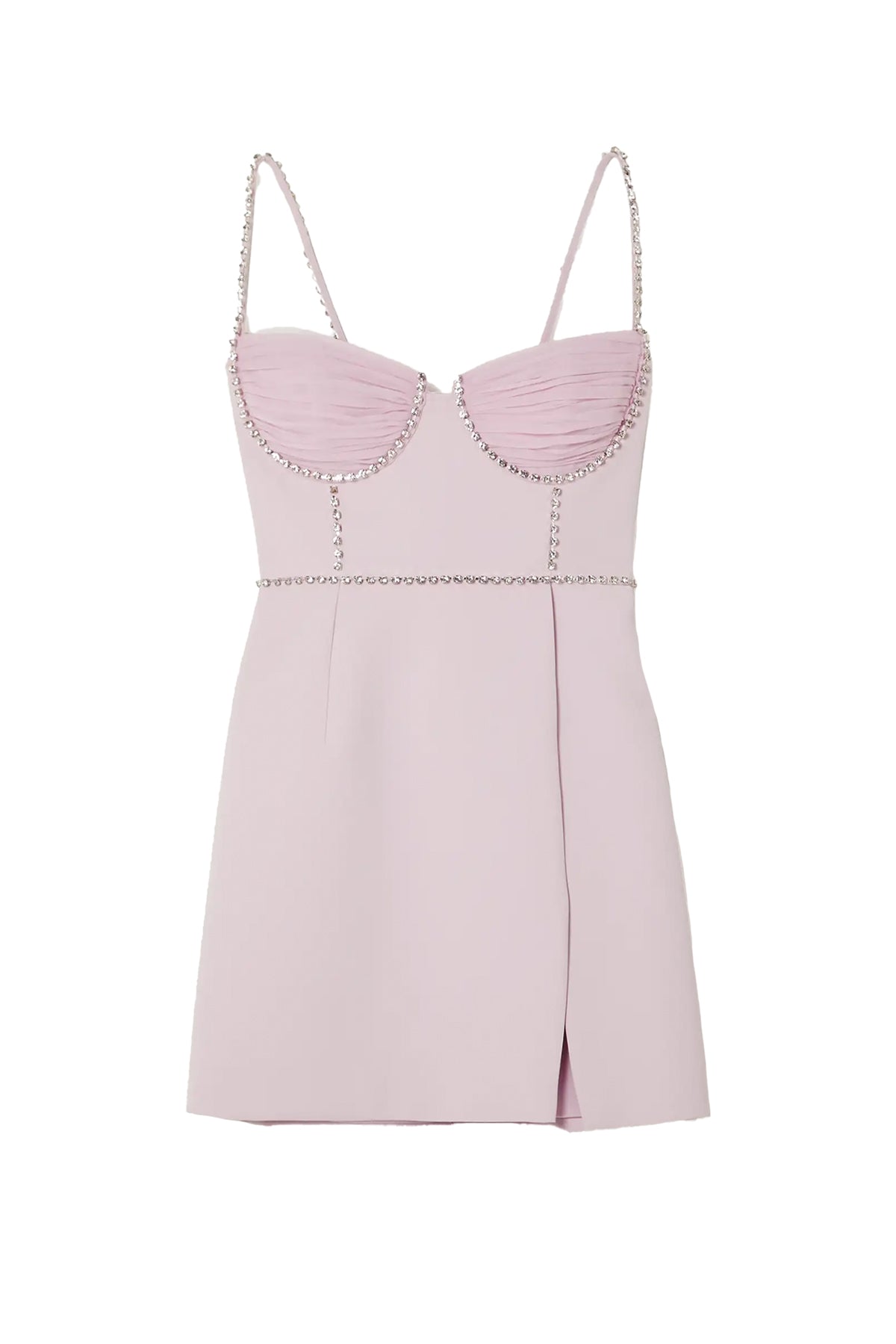 Crystal-Embellished Crepe Mini Dress by Self-Portrait for Hire