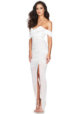 Dita White Mesh Gown by Nookie