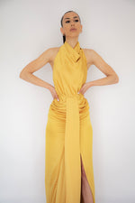 Elle Dress In Mustard by HSH