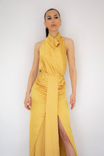 Elle Dress In Mustard by HSH