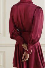 Silk-Satin Mini Wrap Dress by Zimmermann