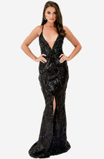 Mon Cherie Sequin Gown by Nookie