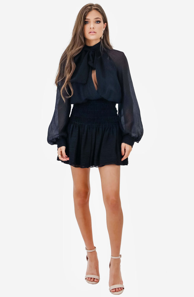 Garland Black Long Sleeve Dress by Camilla and Marc