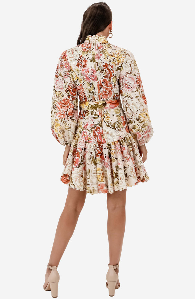 Zimmermann Bonita Embroidered Short Dress for Hire| High St. Hire Zimmermann Bonita Embroidered Short Dress for Hire| High St. Hire