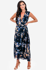 Printed Wrap Maxi Dress by Ginger & Smart