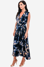 Printed Wrap Maxi Dress by Ginger & Smart