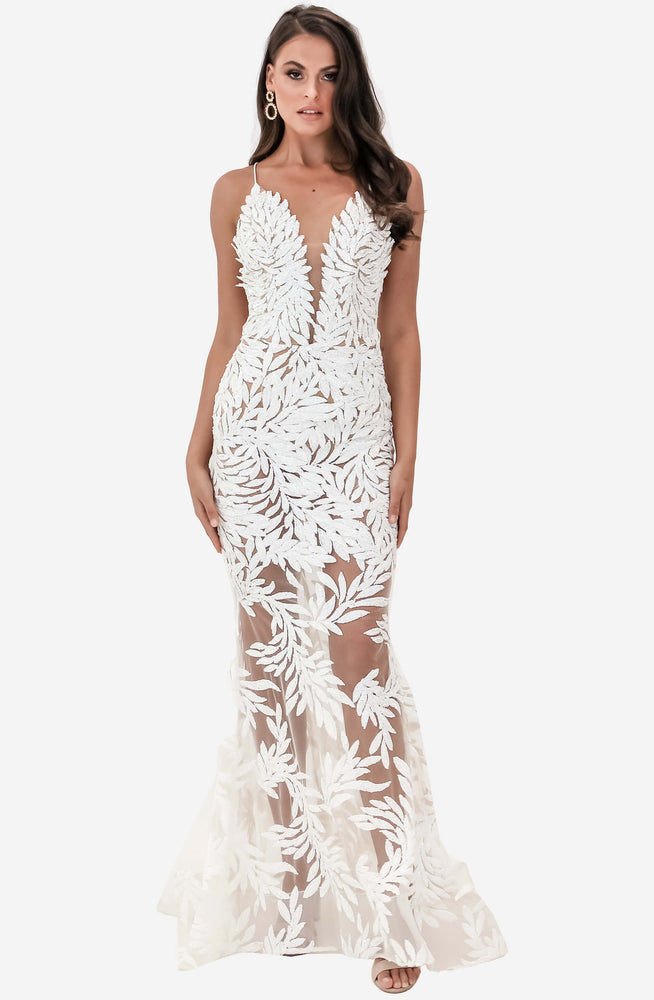 Stella White Dress by Nadine Merabi for Hire High St. Hire Stella White Dress by Nadine Merabi for Hire High St. Hire