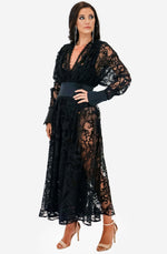 Black Juno Lace Dress by Leo & Lin