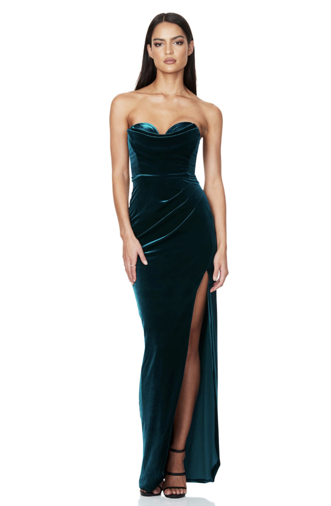 Jezebel Gown Teal by Nookie