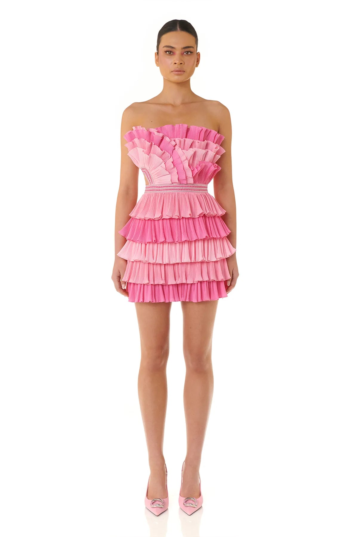 Josephine Dress Pink by Eliya The Label For SALE – High St. Hire