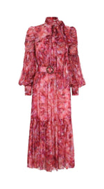 Kaleidoscope Tie Neck Gown by Zimmermann