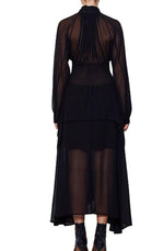 Layered Stem Dress Black by KITX