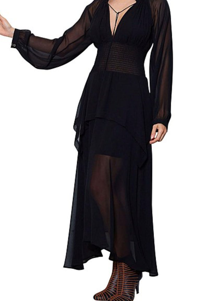 Layered Stem Dress Black by KITX