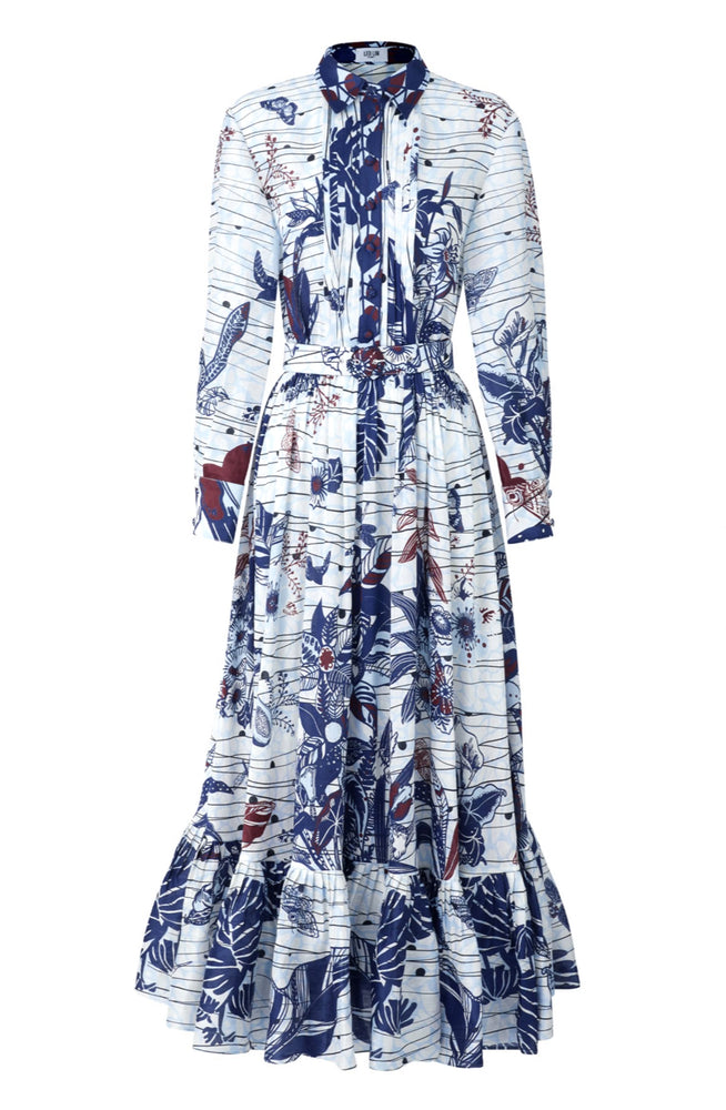 La Casa Silk Linen Dress by Leo Lin for SALE | High St. Hire La Casa Silk Linen Dress by Leo Lin for SALE | High St. Hire