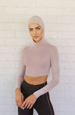 Luxe Hooded Fawn Crop by Mod Squad