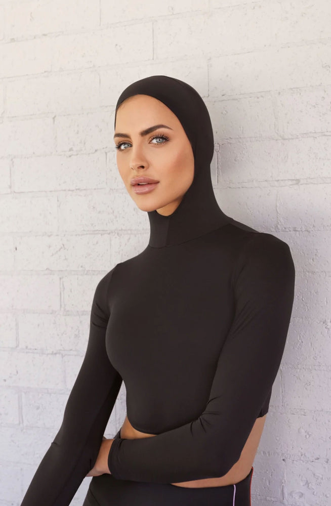 Luxe Hooded Midnight Crop by Mod Squad