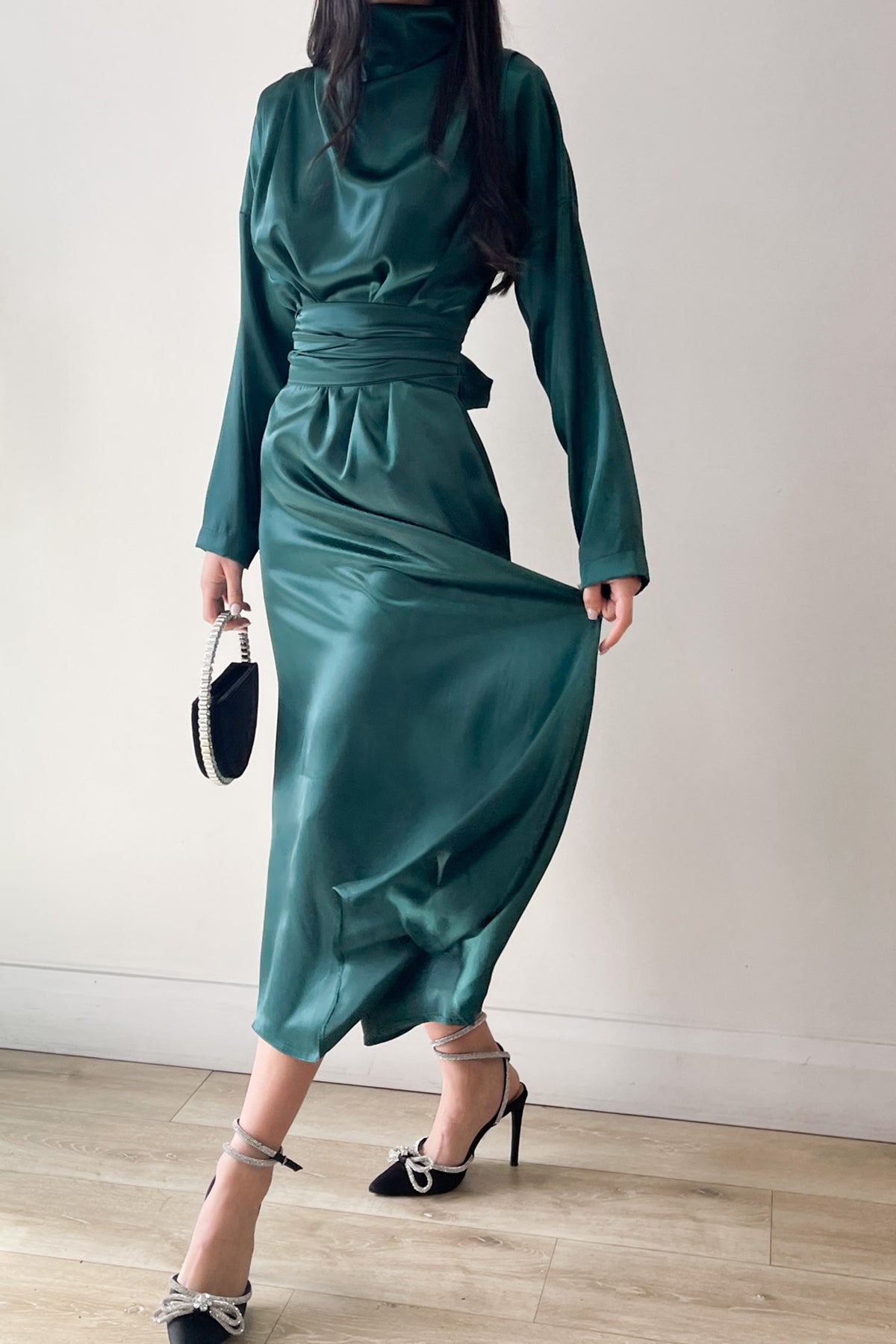 Mia Emerald Midi by HSH | High St. Hire Mia Emerald Midi by HSH | High St. Hire