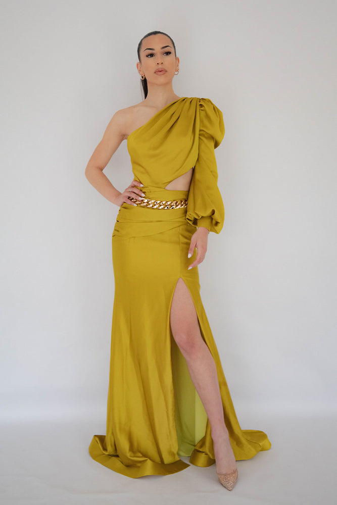 Mya Mustard Gown by HSH