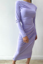 Mania Lilac Midi Dress by HSH