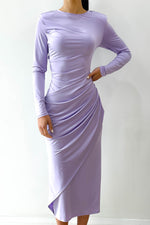 Mania Lilac Midi Dress by HSH