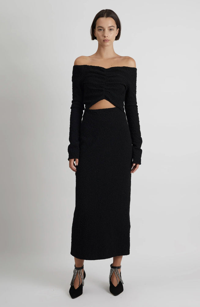 Minerva Long Sleeve Dress Black by Camilla and Marc for SALE | High St. Hire Minerva Long Sleeve Dress Black by Camilla and Marc for SALE | High St. Hire