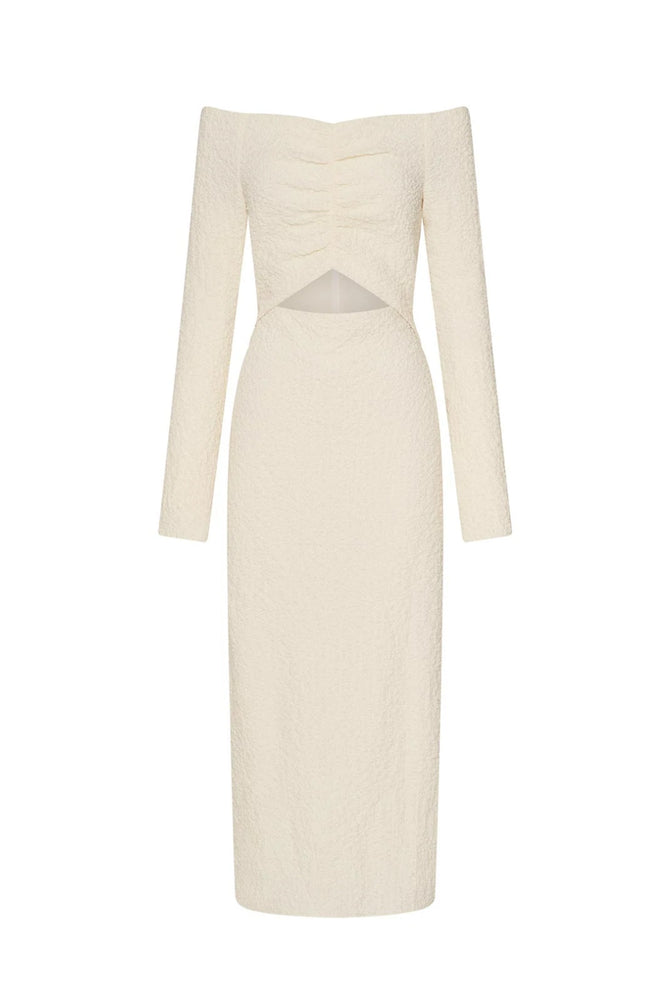 Minerva Long Sleeve Dress Cream by Camilla and Marc
