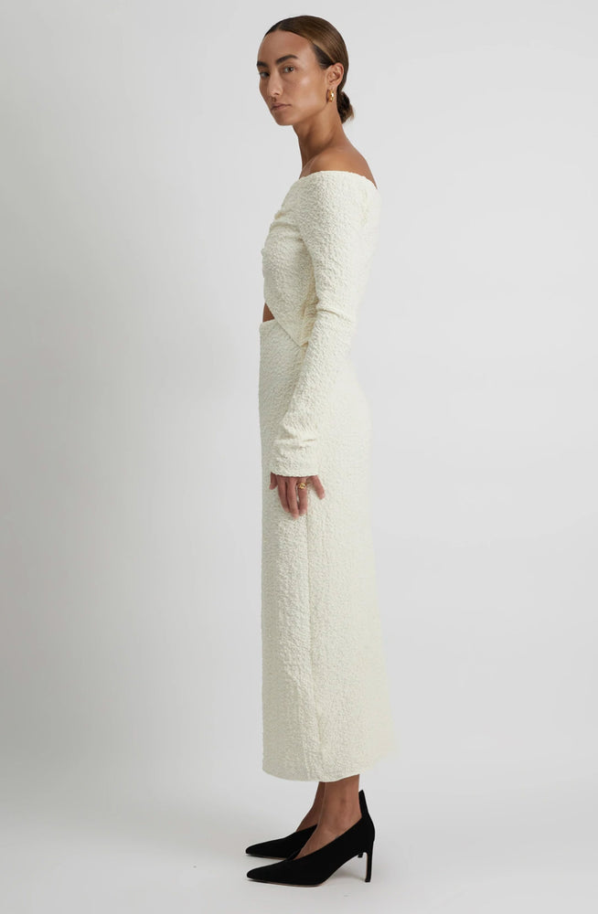 Minerva Long Sleeve Dress Cream by Camilla and Marc