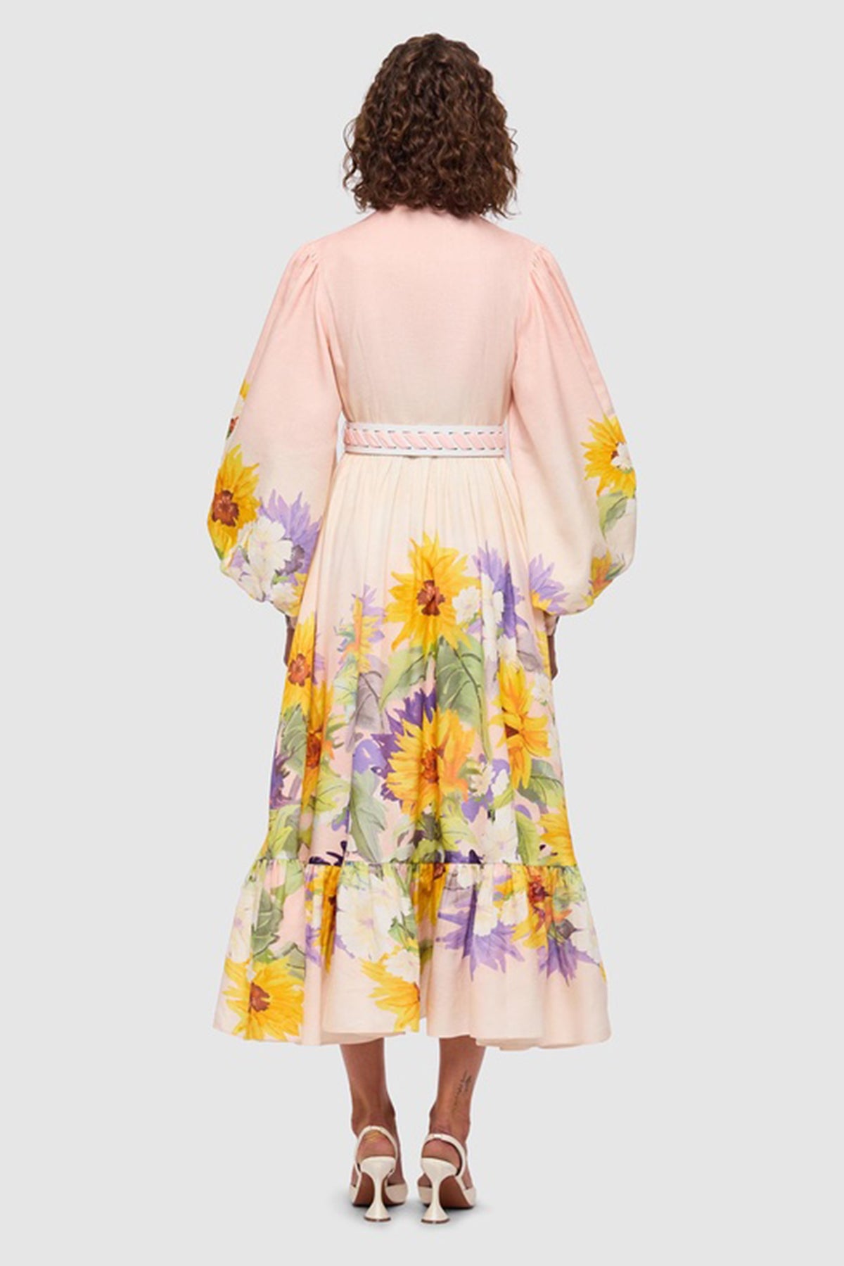 leo lin sunflower dress Nadia Voluminous Gown