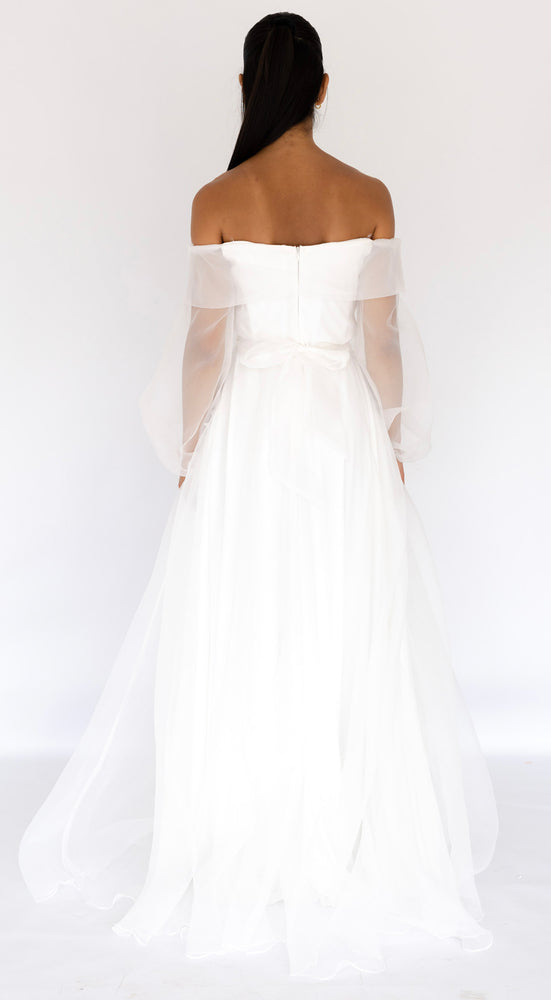 Rana Gown In White by HSH
