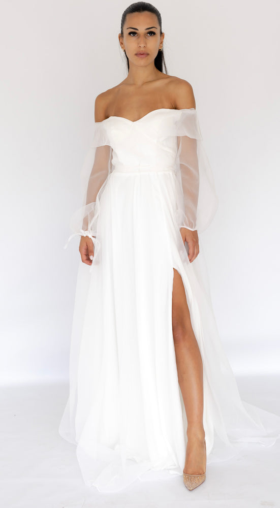 Rana Gown In White by HSH