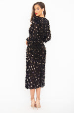 Corina Black Midi Dress by Rachel Gilbert
