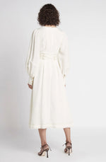 aje radiance belted midi dress Radiance Belted Midi Dress by Aje for Hire High St. Hire
