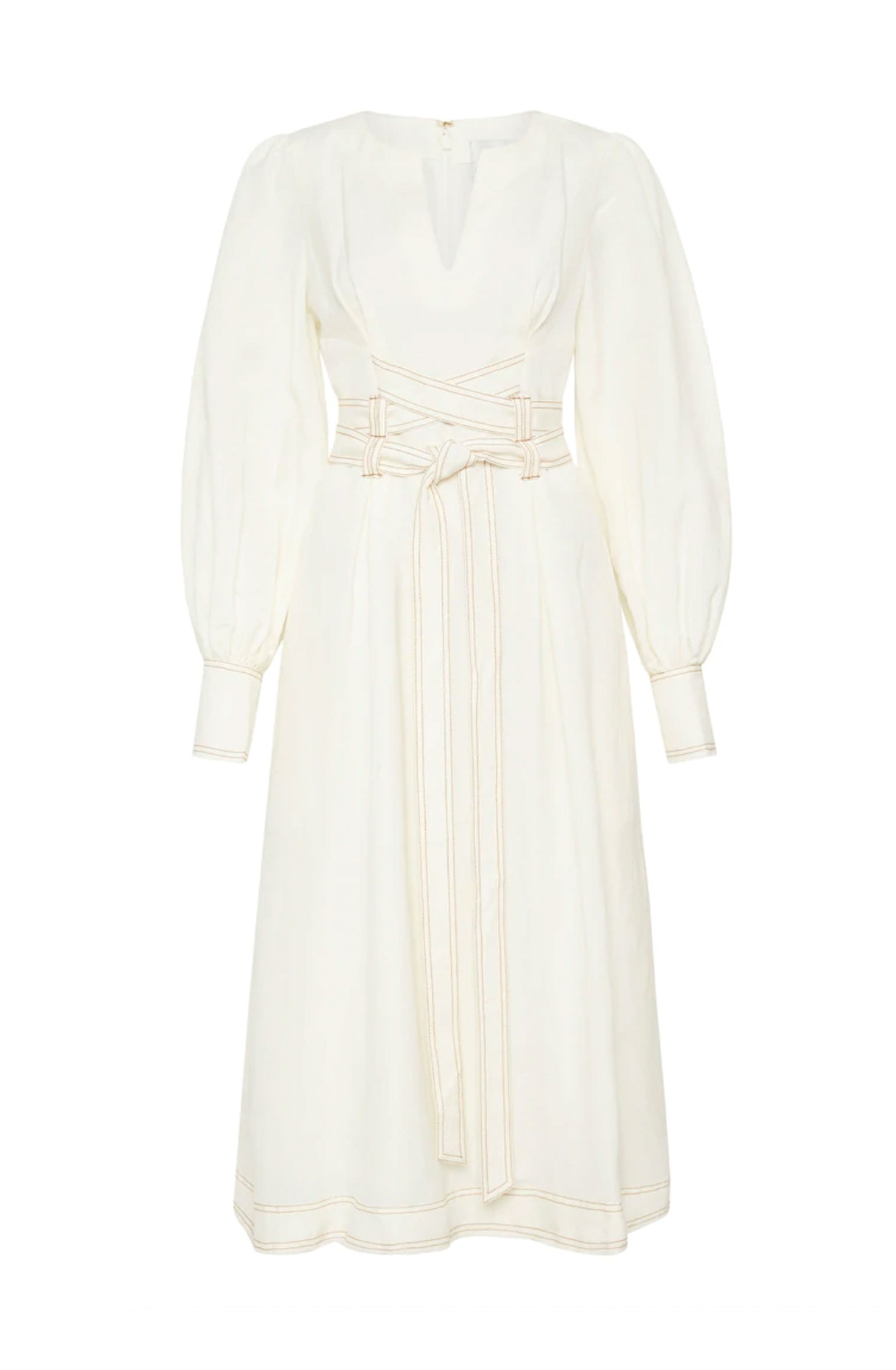 Radiance Belted Midi Dress by Aje for Hire – High St. Hire