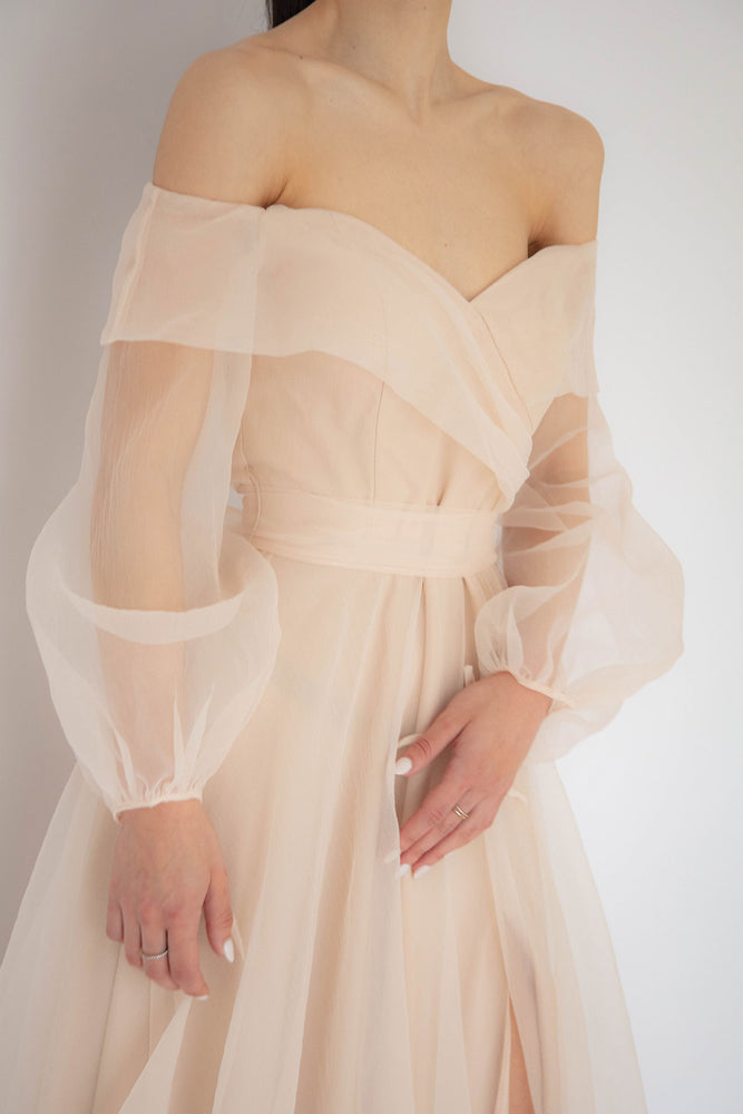 Rana Gown In Ivory by HSH