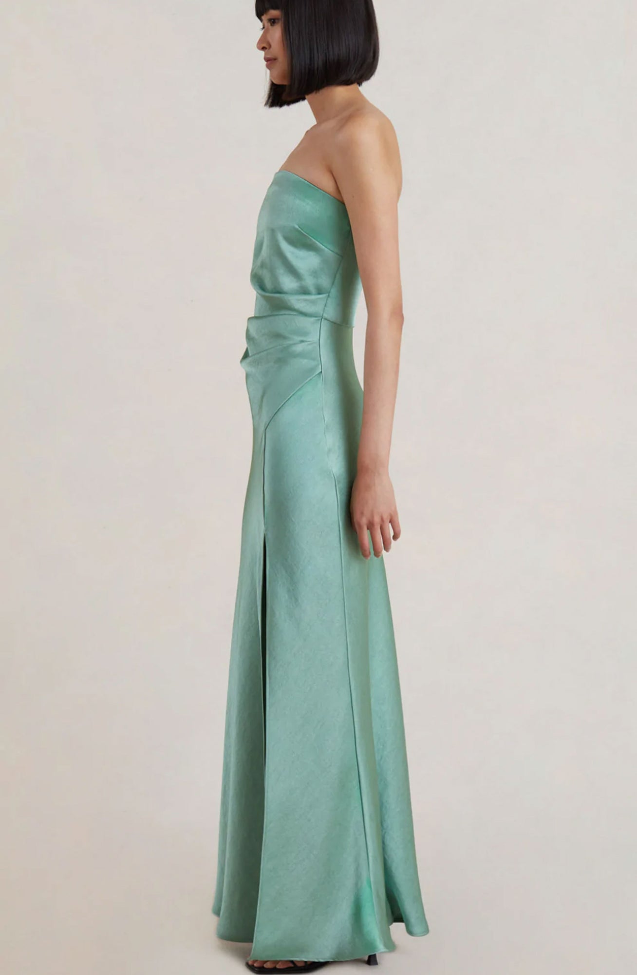 Symone Strapless Dress Moss Green by Bec + Bridge for SALE | High St. Hire Symone Strapless Dress Moss Green by Bec + Bridge for SALE | High St. Hire