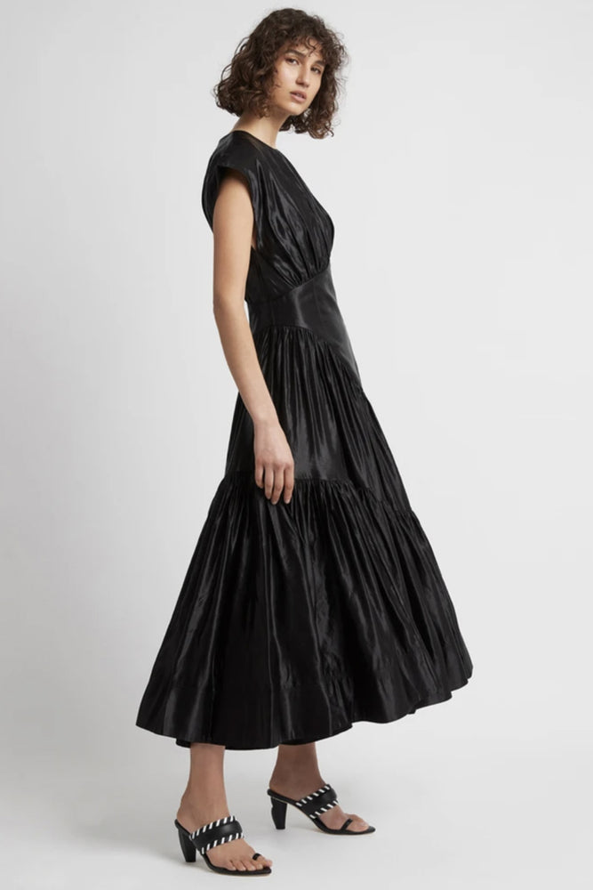 Serendipity Reflection Midi Dress Black by Aje