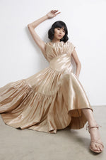 Serendipity Reflection Midi Dress Gold by Aje