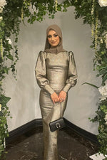 Shelby Metallic Gold Gown by Fatima K Designs