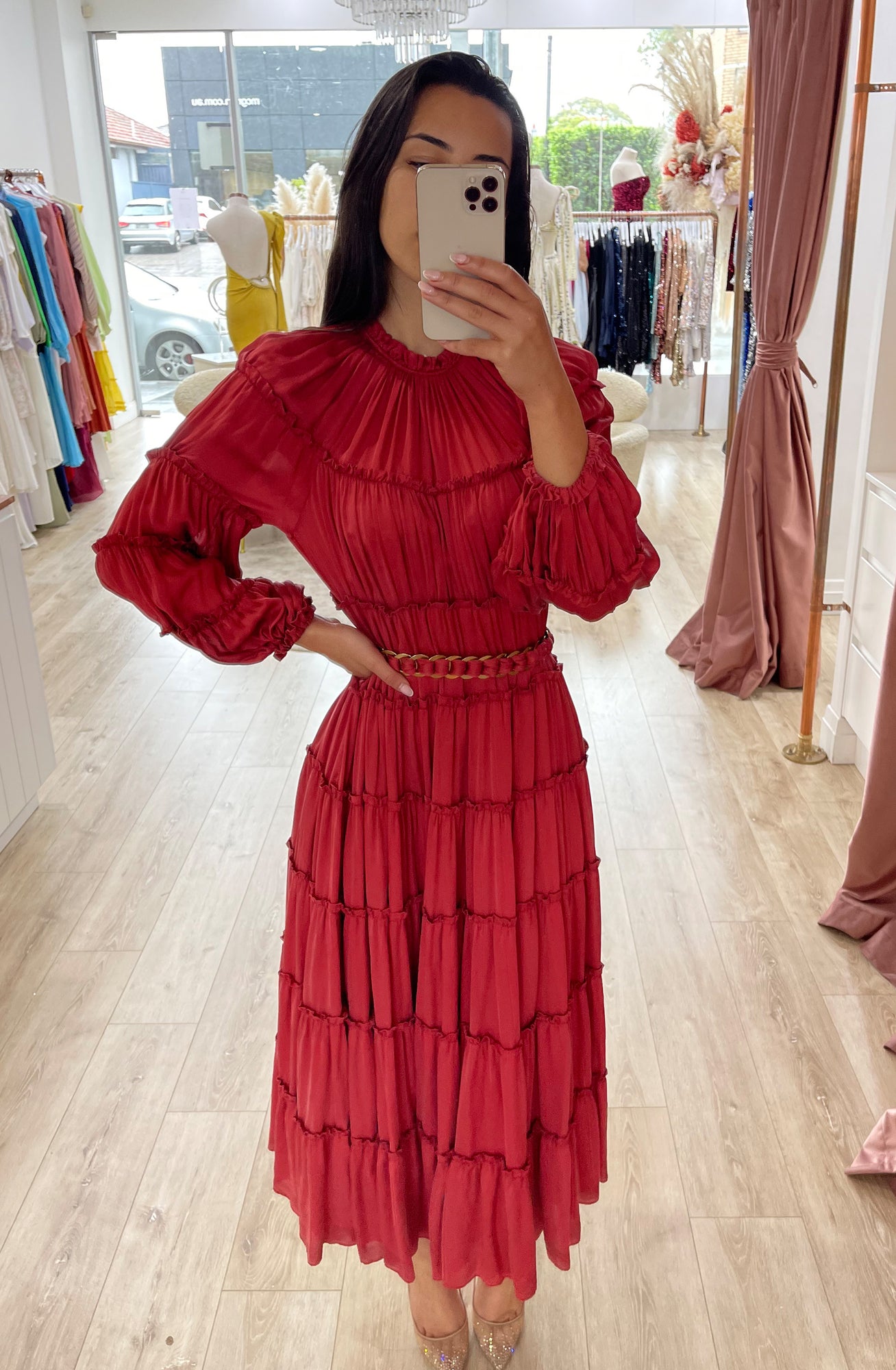 zimmermann tiered silk midi dress ZIMMERMANN Tiered pleated voile midi dress