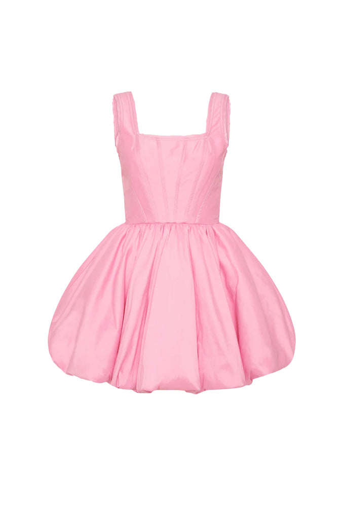 Suzette Bubble Mini Dress in Pink by Aje for Hire High St. Hire Suzette Bubble Mini Dress in Pink by Aje for Hire High St. Hire