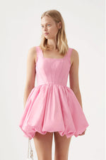 Suzette Bubble Mini Dress in Pink by Aje