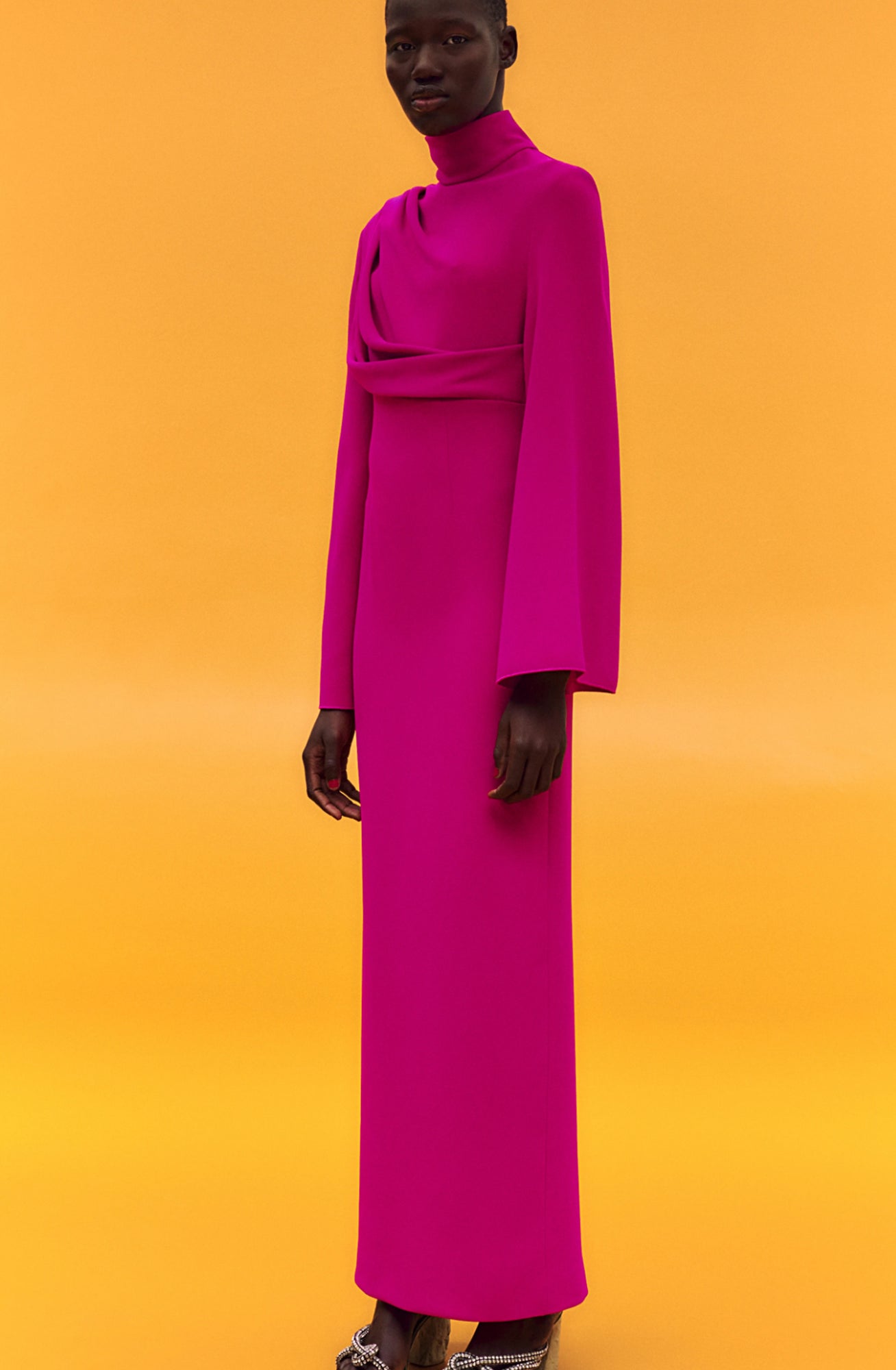 The Lia Maxi Dress in Fuchsia by Solace London for Hire – High St. Hire