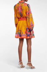 The Lovestruck Paisley Linen Wrap Dress by Zimmermann