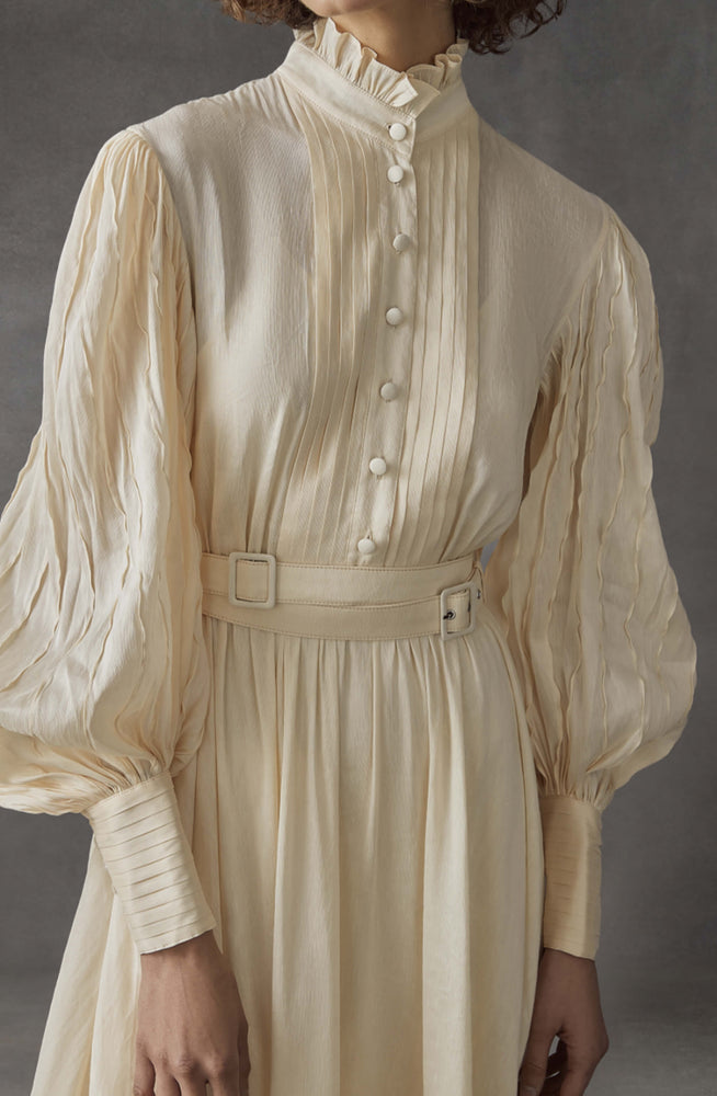 Tranquility Silk Linen Dress by Leo & Lin