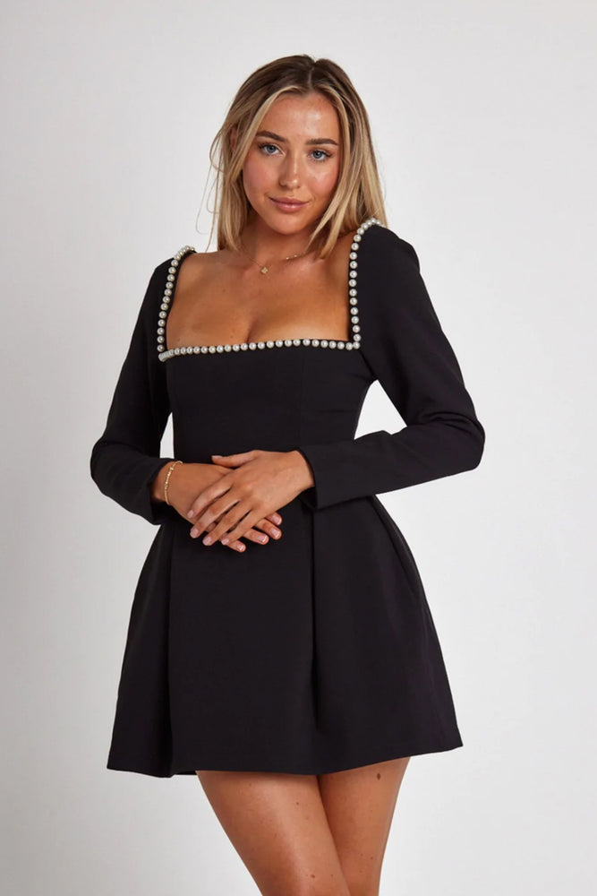 Ultimate Muse Pearl Dress Black by Odd Muse