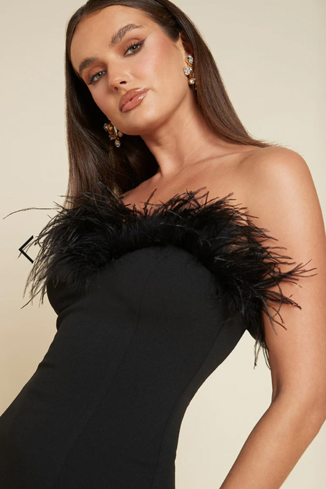 Valentina Midi Dress Black