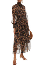 Wavelength Shirred Midi Dress by Zimmermann
