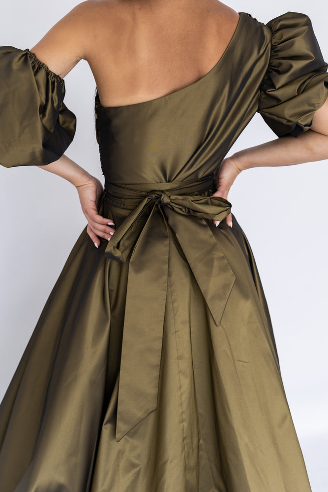 Fragrance Gown Khaki by HSH